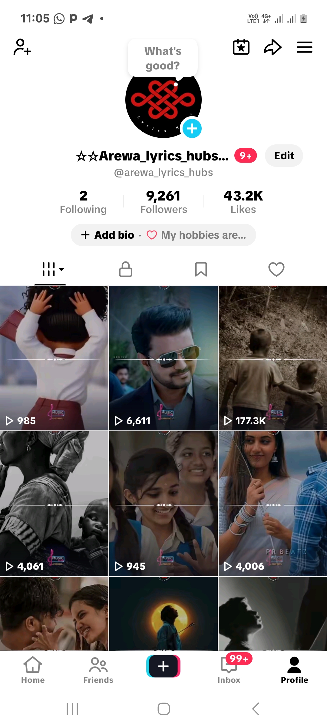 I can create lyrics video