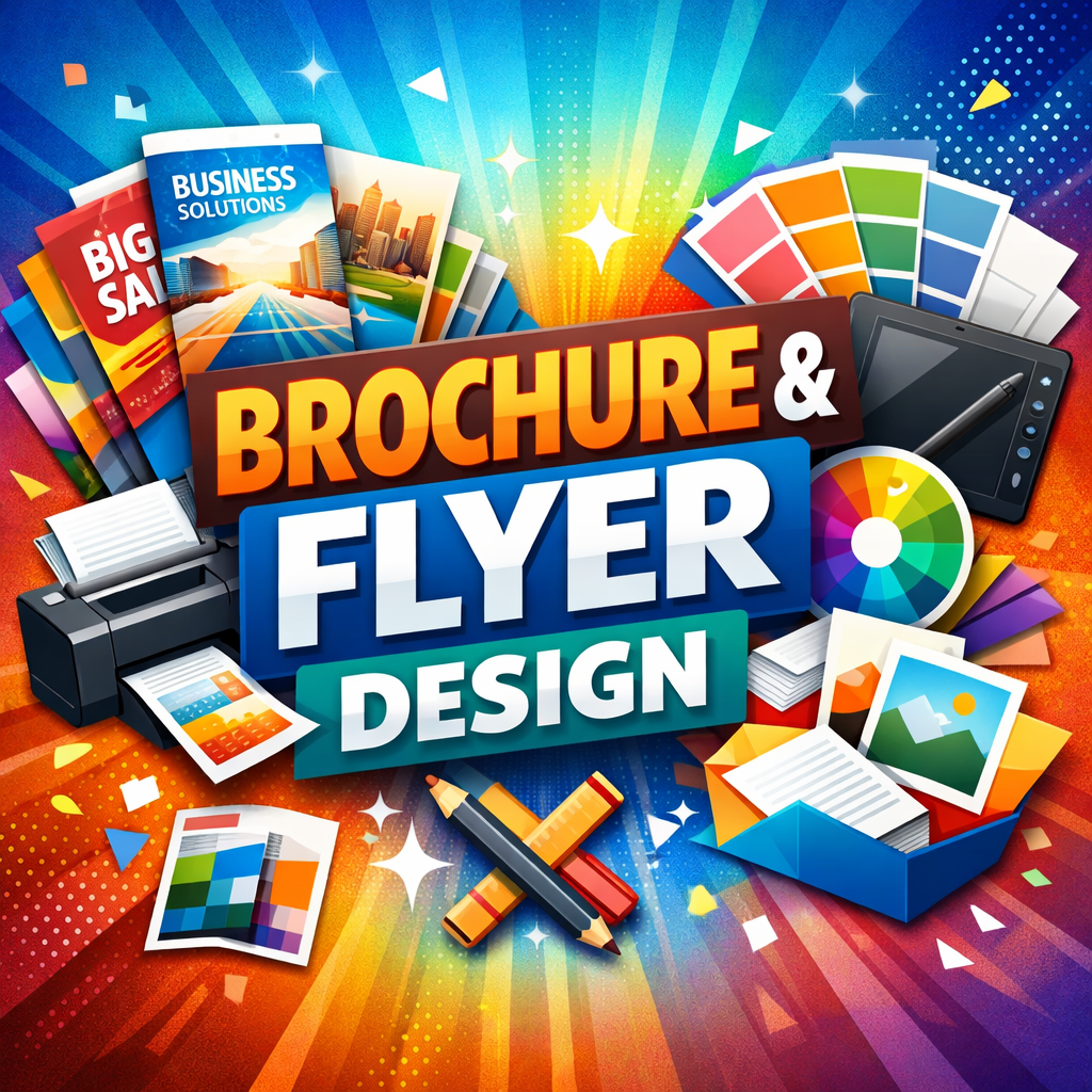 I will design a professional flyer and brochure for you